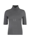 Gigi Short Sleeve Knit Turtleneck Grey - MAX MARA - BALAAN 2