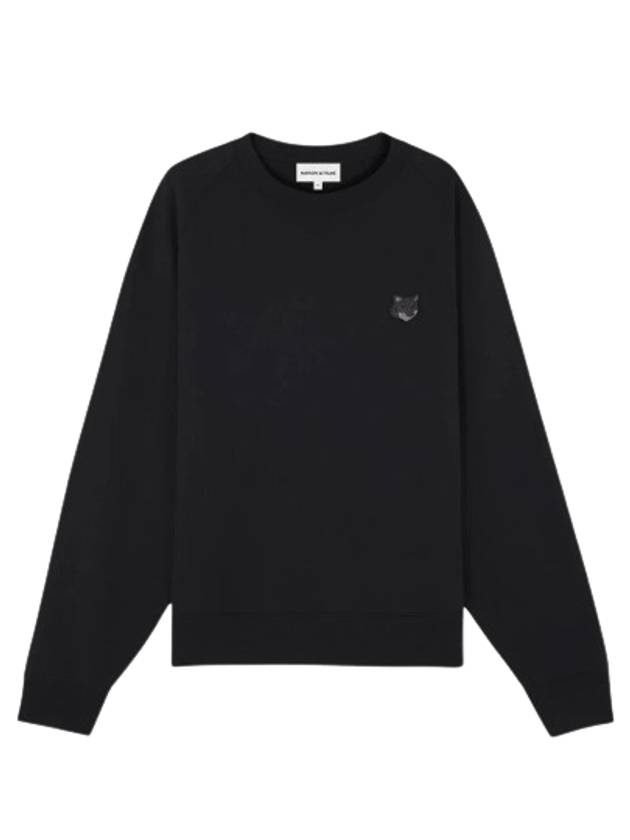 Bold Fox Head Patch Oversized Sweatshirt Black - MAISON KITSUNE - BALAAN 2