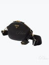 Leather Mini Shoulder Bag Black - PRADA - BALAAN 2