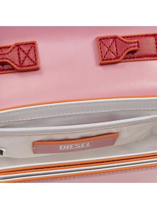 1DR Iconic Nappa Leather Shoulder Bag Blush Pink - DIESEL - BALAAN 5