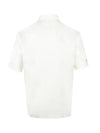 Embroidered Printed Holiday Short Sleeve Shirt White - EMPORIO ARMANI - BALAAN 3