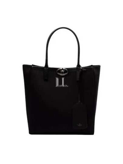 V Logo Lock Tote Bag Black - VALENTINO - BALAAN 2