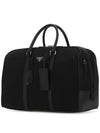 Re Nylon Saffiano Leather Duffel Bag Black - PRADA - BALAAN 3