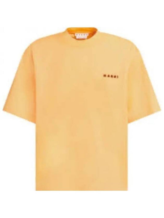 Cotton Short Sleeve T Shirt Orange HUMU0223PAUSCV19MSR MSR08 - MARNI - BALAAN 1