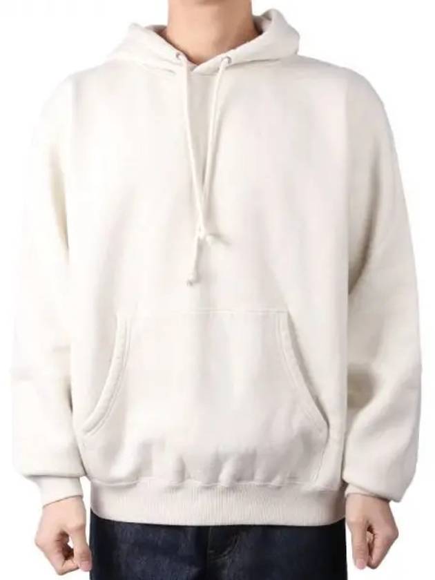 Men s Smooth Soft Brushed Hoodie Ivory A23AP01TU 1120958 - AURALEE - BALAAN 1