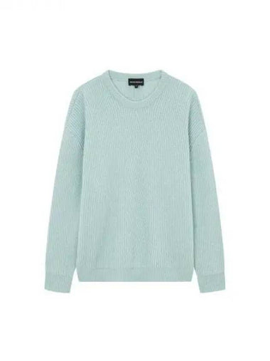 Women s Soft Wool Ribbed Sweater Mint 270426 - EMPORIO ARMANI - BALAAN 1