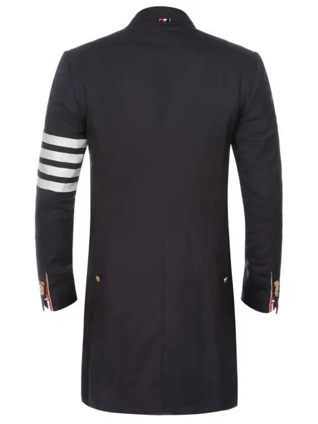 Men's Plain 4 Bar Single Coat Navy - THOM BROWNE - BALAAN 7