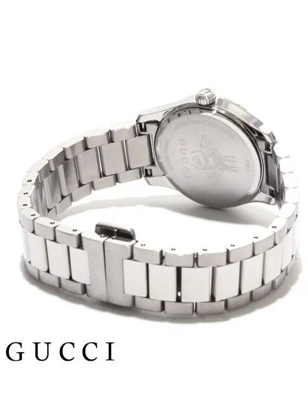 G Timeless Bee Metal Silver Watch Black - GUCCI - BALAAN 4