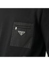 Triangle Logo Pocket Knitted Sweater Black - PRADA - BALAAN 6