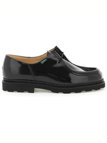 Michael Gloss Leather Derby Black - PARABOOT - BALAAN.