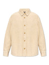 Bobby Corduroy Long Sleeve Shirt Ecru - A.P.C. - BALAAN 1