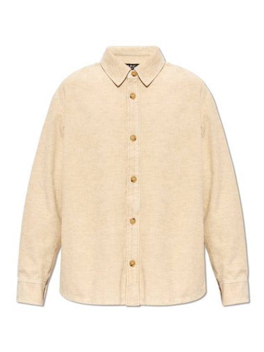 Bobby Corduroy Long Sleeve Shirt Ecru - A.P.C. - BALAAN 1