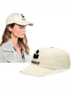 Tyron Embroidered Logo Ball Cap Ecru - ISABEL MARANT - BALAAN 2