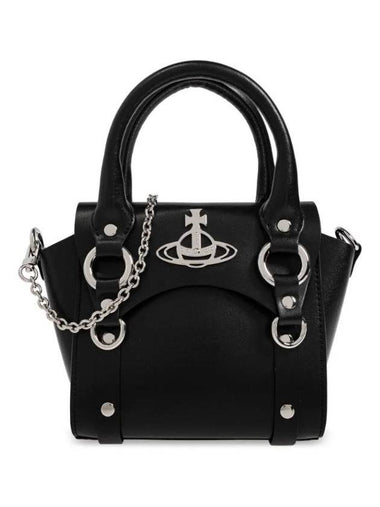 Betty Mini Leather Tote Bag Black - VIVIENNE WESTWOOD - BALAAN 1