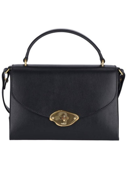 Lana Top Handle Shoulder Bag Black - MULBERRY - BALAAN 2