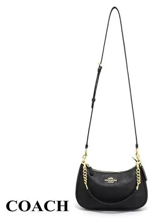 gold terry shoulder bag black - COACH - BALAAN 5