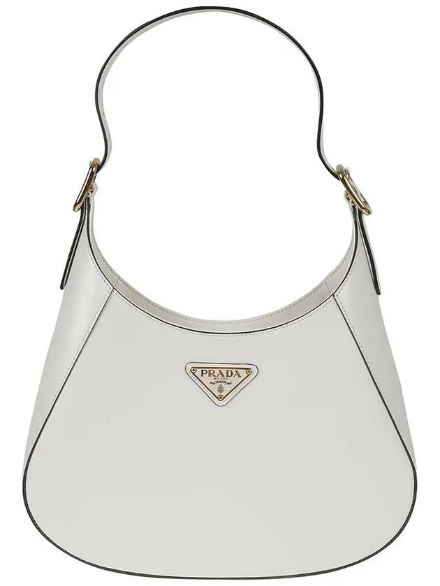 Medium Leather Shoulder Bag White - PRADA - BALAAN 3