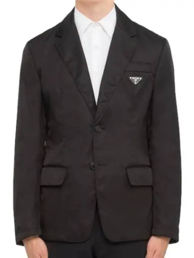 Re-Nylon Single Jacket Black - PRADA - BALAAN 5