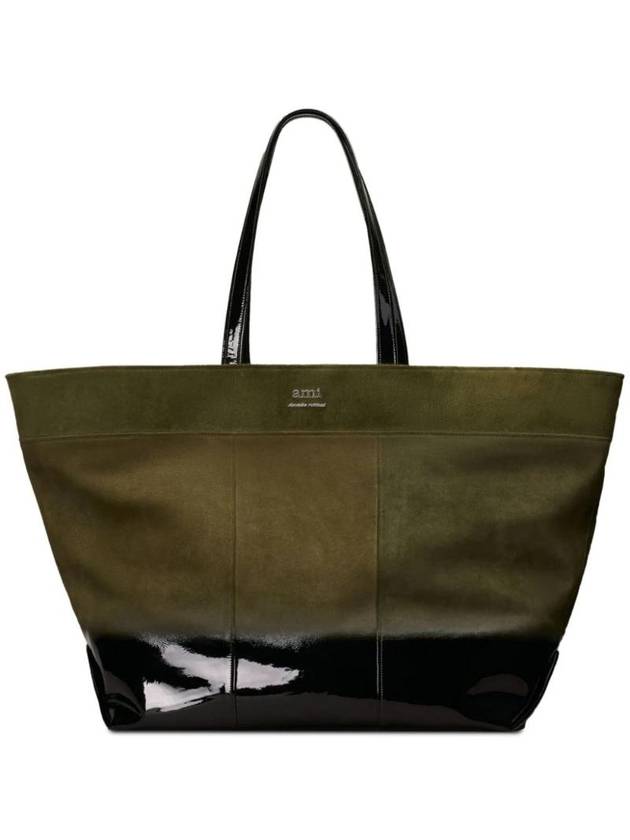 logo-decorated panel tote bag E24ULL505AL0060 - AMI - BALAAN 1