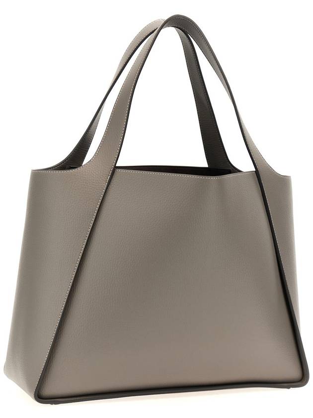 logo tote bag gray - STELLA MCCARTNEY - BALAAN 3