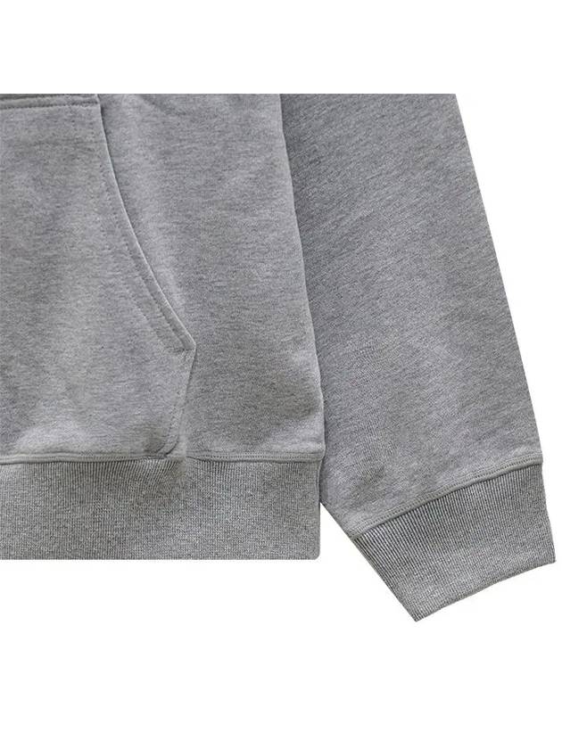 Back Logo Cotton Hoodie Grey - WOOYOUNGMI - BALAAN 11