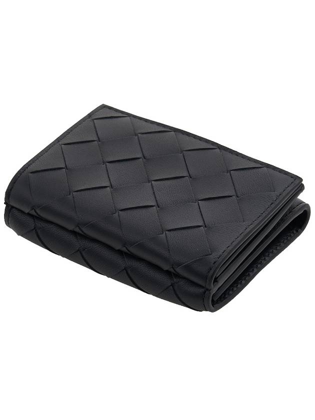 Intrecciato Half Wallet Black - BOTTEGA VENETA - BALAAN 5