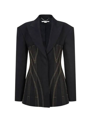 STELLA McCARTNEY Stitched Corset Jacket Black - STELLA MCCARTNEY - BALAAN 1