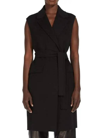 Women's Beau Wool Vest Black - MAX MARA - BALAAN 1