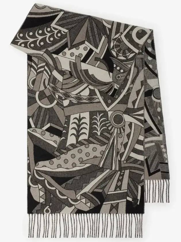 Carousel EKD Scarf Grey - BURBERRY - BALAAN 2