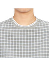 Check Tweed Crewneck Short Dress Grey - THOM BROWNE - BALAAN 6