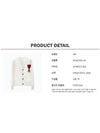 Heart Logo V Neck Wool Cardigan Off White - AMI - BALAAN 8