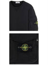 Waffen Patch Zipper Pocket Sweatshirt Black - STONE ISLAND - BALAAN 6