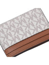 Jet Set Logo Plaque Card Wallet White - MICHAEL KORS - BALAAN 8