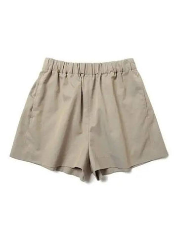 Women s Cotton Silk Shorts Gray A23SP06SB - AURALEE - BALAAN 1