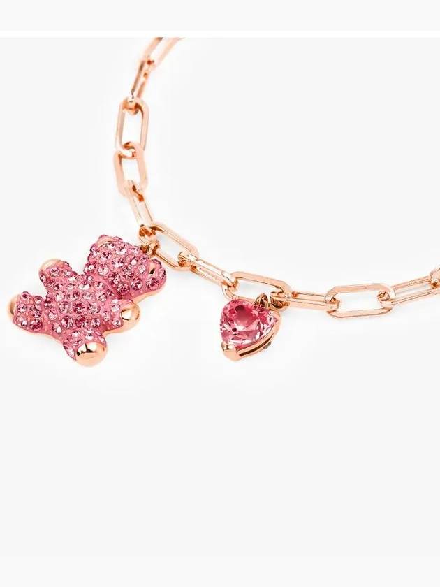 Teddy Bear Heart Bracelet Rose Gold - SWAROVSKI - BALAAN 4