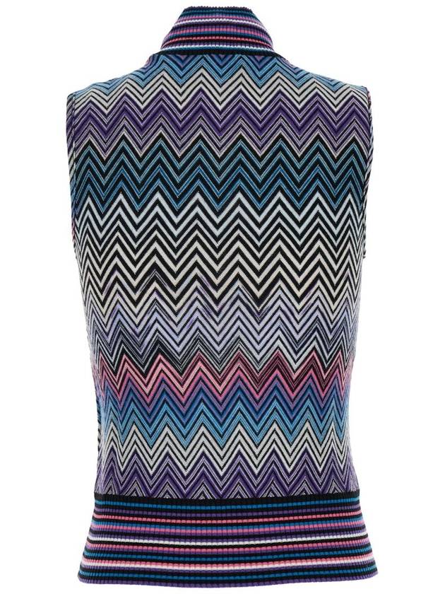 Multicolor Sleeveless Top With All-Over Zig Zag Motiv In Rashel Woman - MISSONI - BALAAN 2