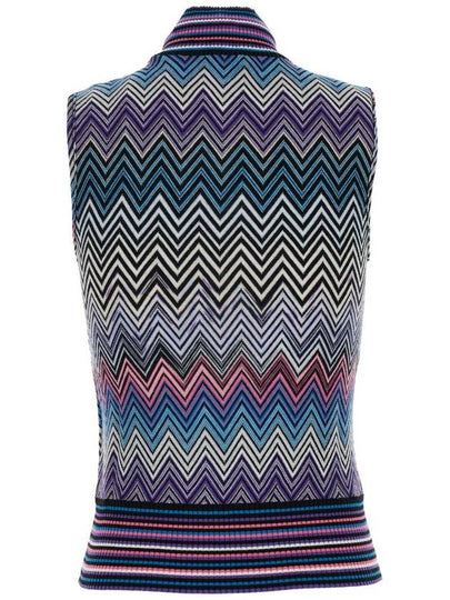 Multicolor Sleeveless Top With All-Over Zig Zag Motiv In Rashel Woman - MISSONI - BALAAN 2