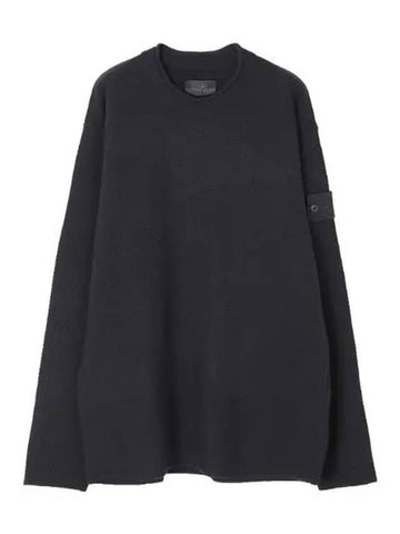 Ghost Piece Geelong Wool Crew Neck Knit Loose Fit Men - STONE ISLAND - BALAAN 1