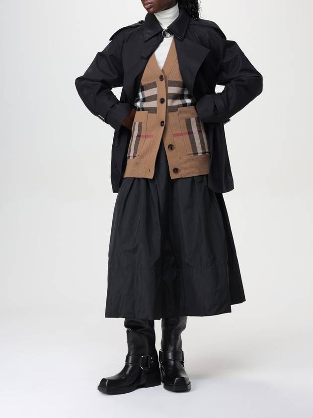 Gabardine Trench  Coat Black - BURBERRY - BALAAN 3