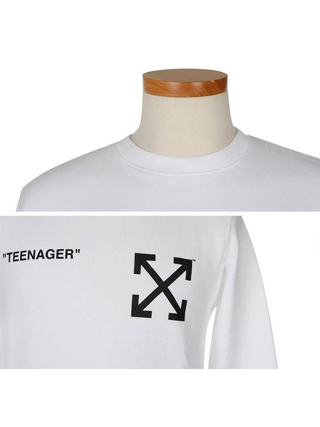 Flamed Bart Crew Neck Long Sleeve T-Shirt White - OFF WHITE - BALAAN 5