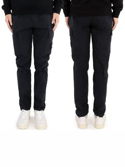 Supima Cotton Twill Stretch TC Straight Pants Navy - STONE ISLAND - BALAAN 2