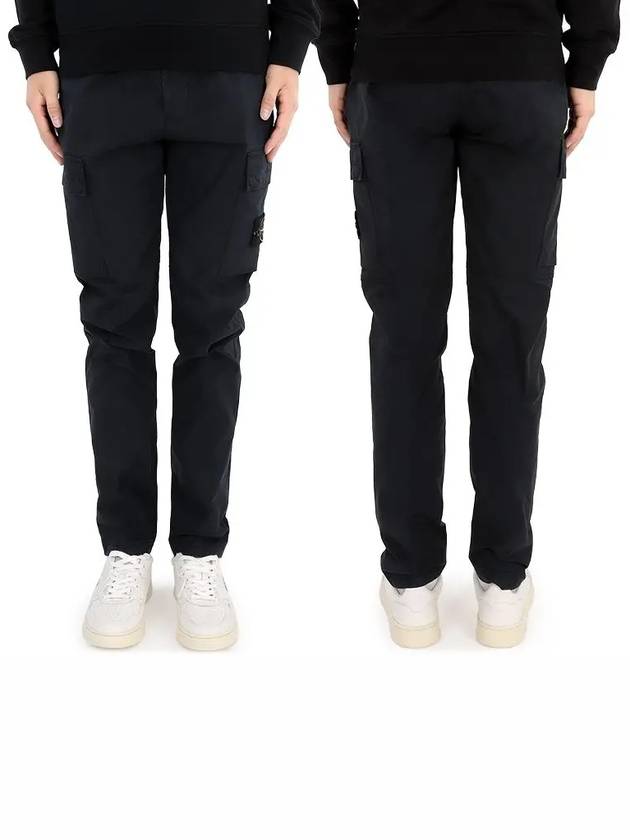 Supima Cotton Twill Stretch TC Straight Pants Navy - STONE ISLAND - BALAAN 3