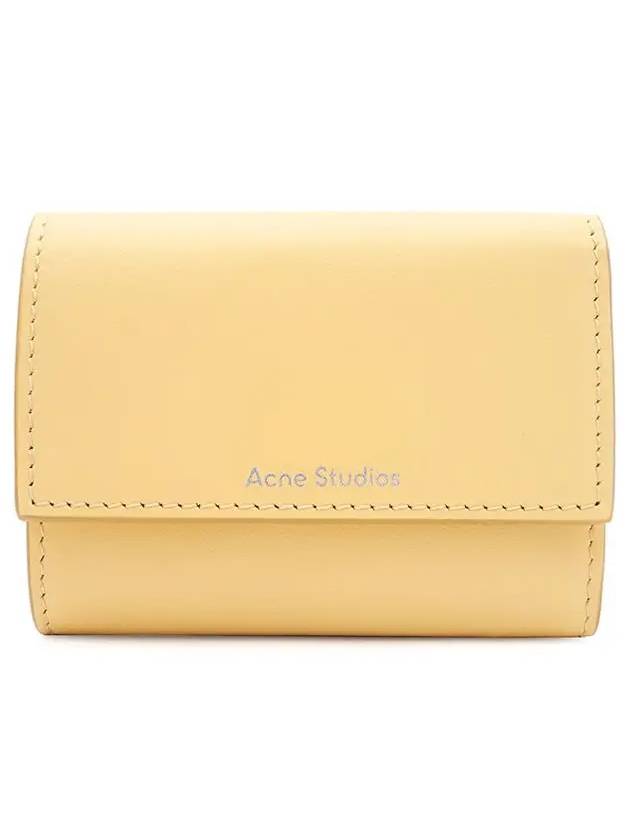 Logo Print Half Wallet Dawn Beige - ACNE STUDIOS - BALAAN 3