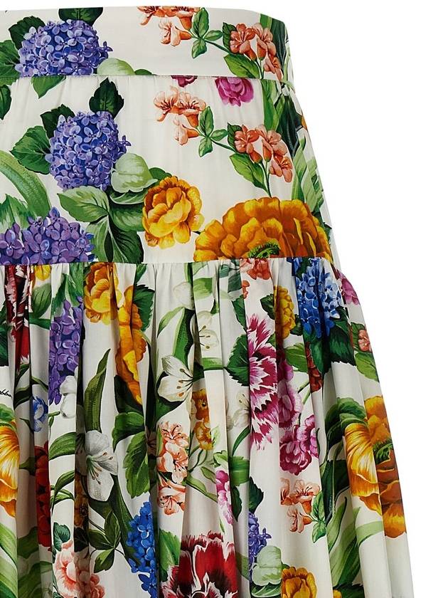 Dolce & Gabbana Floral Flounces Skirt - DOLCE&GABBANA - BALAAN 3