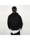 Big Heart Logo Hoodie Black - AMI - BALAAN 5