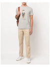 Bear Print Cotton Short Sleeves T-Shirt Grey - POLO RALPH LAUREN - BALAAN 6