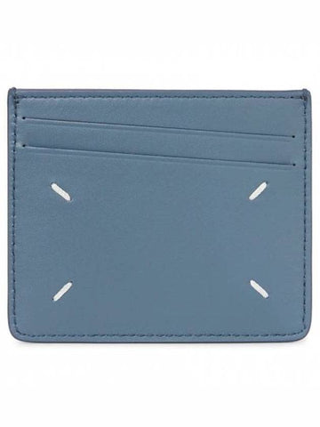 Stitch Diagonal Card Wallet Blue - MAISON MARGIELA - BALAAN 1