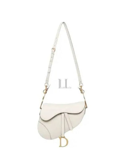 Saddle Grained Calfskin Shoulder Bag Latte - DIOR - BALAAN 2