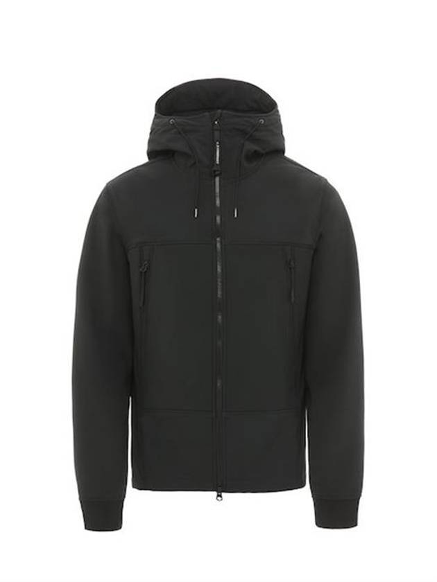 Zipper Goggles Hooded Jacket Black - CP COMPANY - BALAAN.