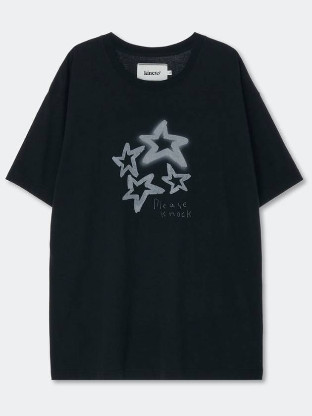 Star Shine Embo Print T Shirt_Black_W - KINETO - BALAAN 3